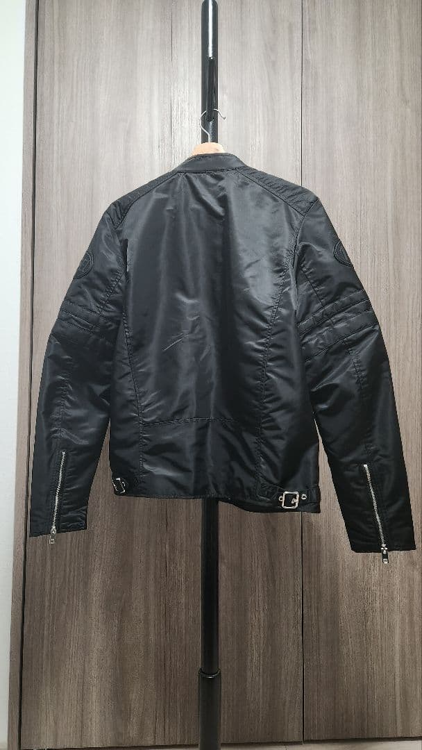 DIESEL ナイロンライダースジャケット ブラック L