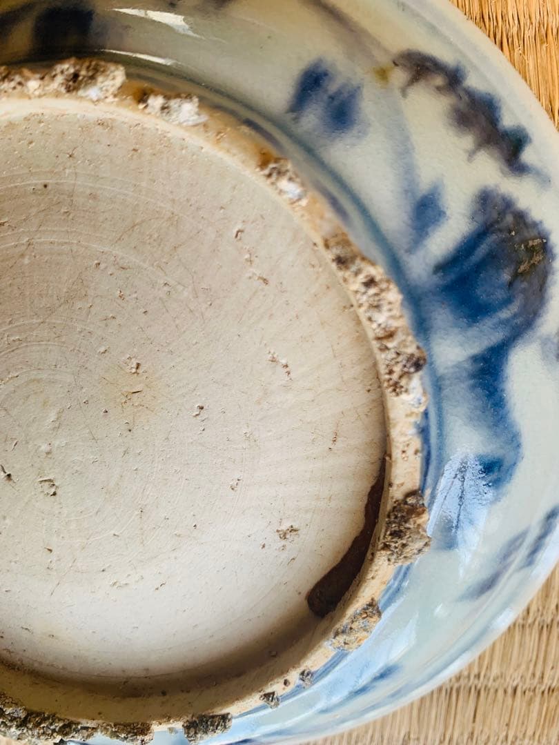 中国明時代早期（宣徳頃）染付お皿