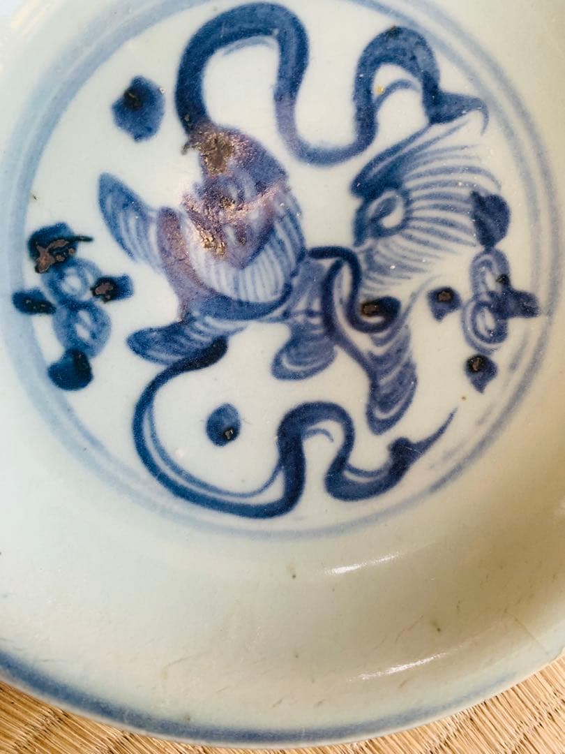 中国明時代早期（宣徳頃）染付お皿