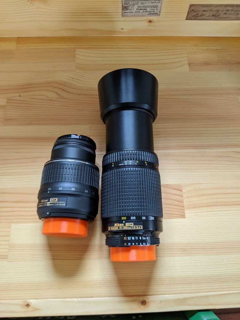 ニコンデジカメ交換レンズ２個セット(標準＋望遠レンズ)