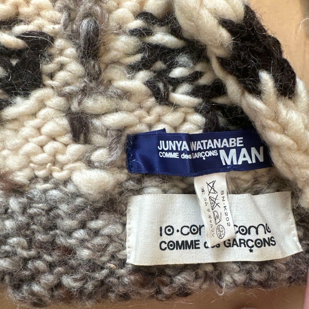 JUNYA WATANABE MANスカル柄ニットマフラー