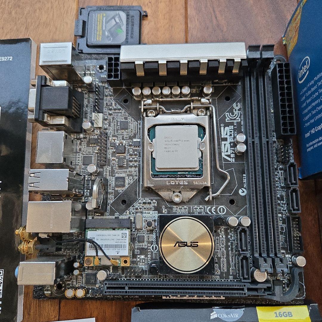 ASUS Z97-PLUS Core i5-4690K 16GBメモリセット