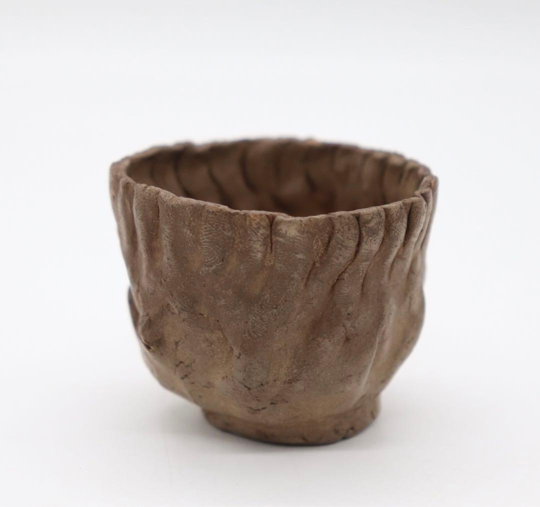 時代　手捏　湯呑み4点　茶器　送料込み0530