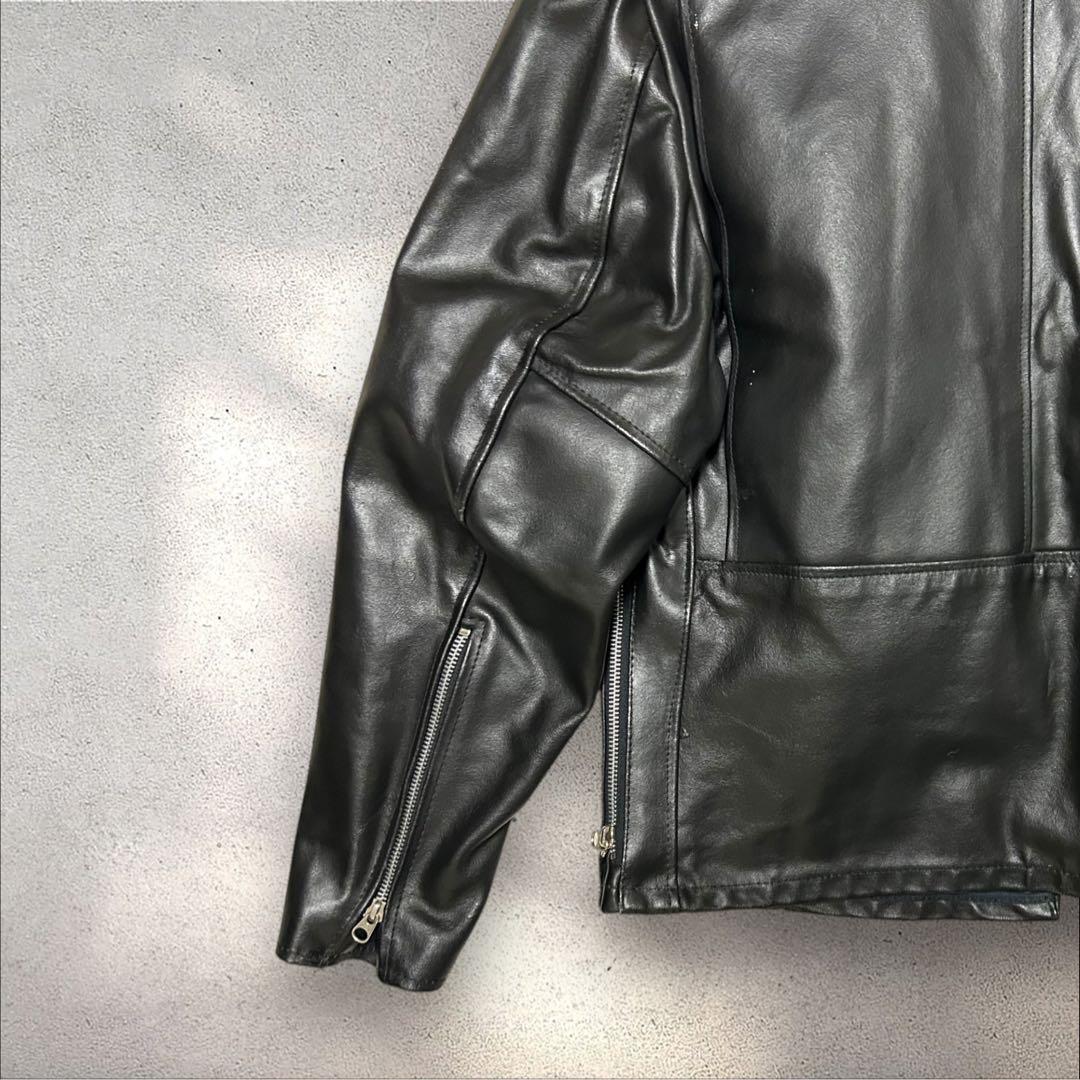 Sears 70s〜80s USA製本革レザージャケットフェイクファーライナー付