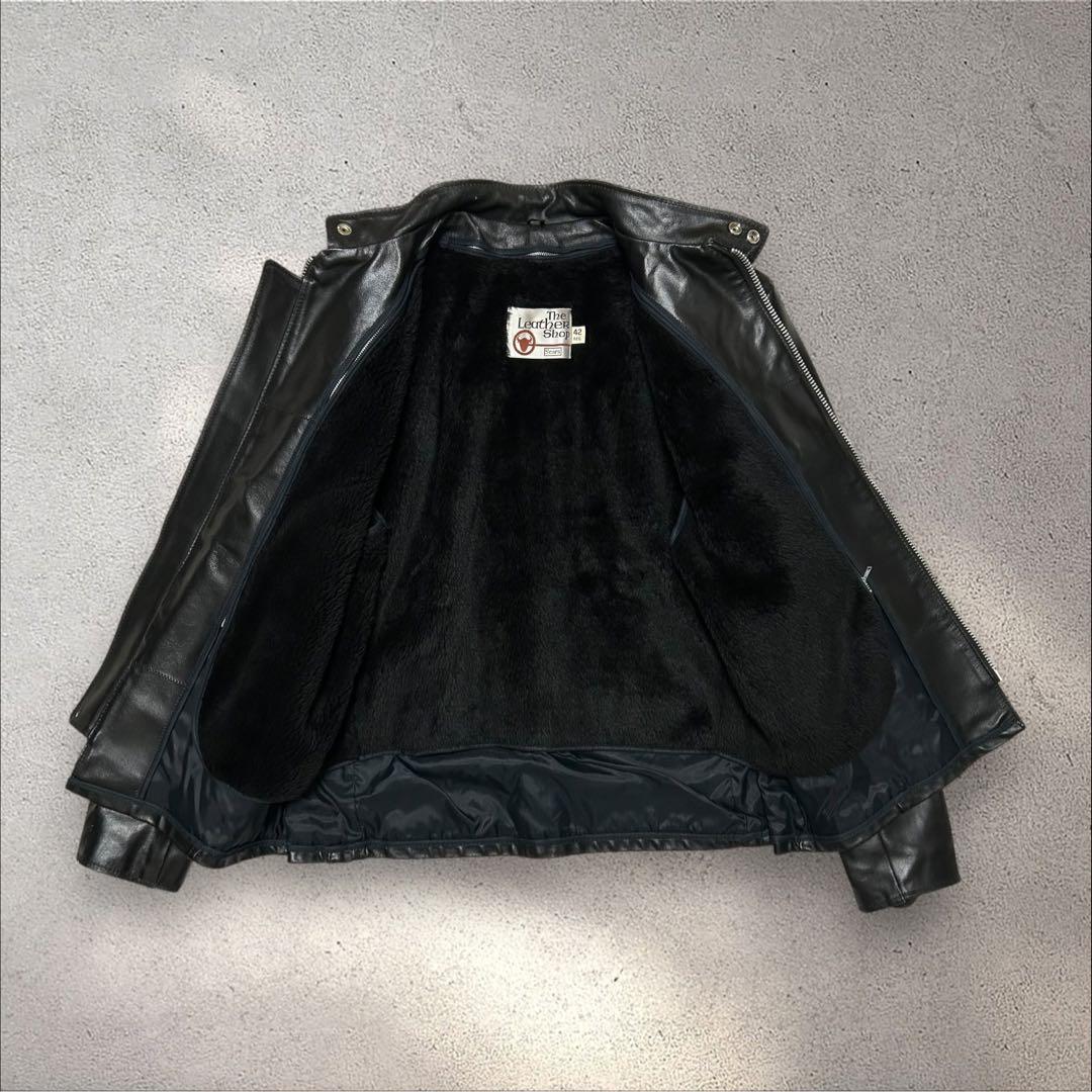 Sears 70s〜80s USA製本革レザージャケットフェイクファーライナー付
