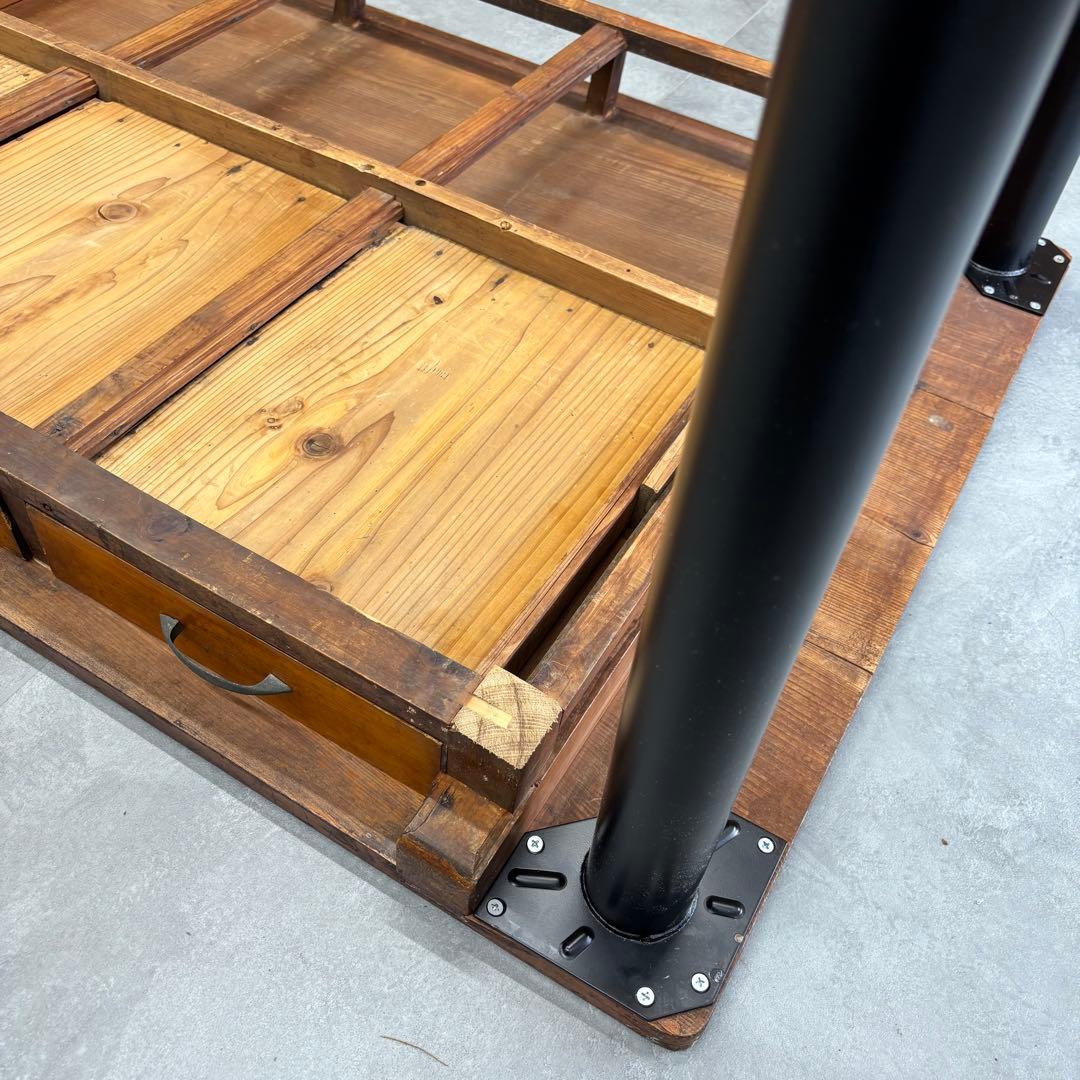 【リメイク】 ビンテージ ワークテーブル／ダイニングテーブル