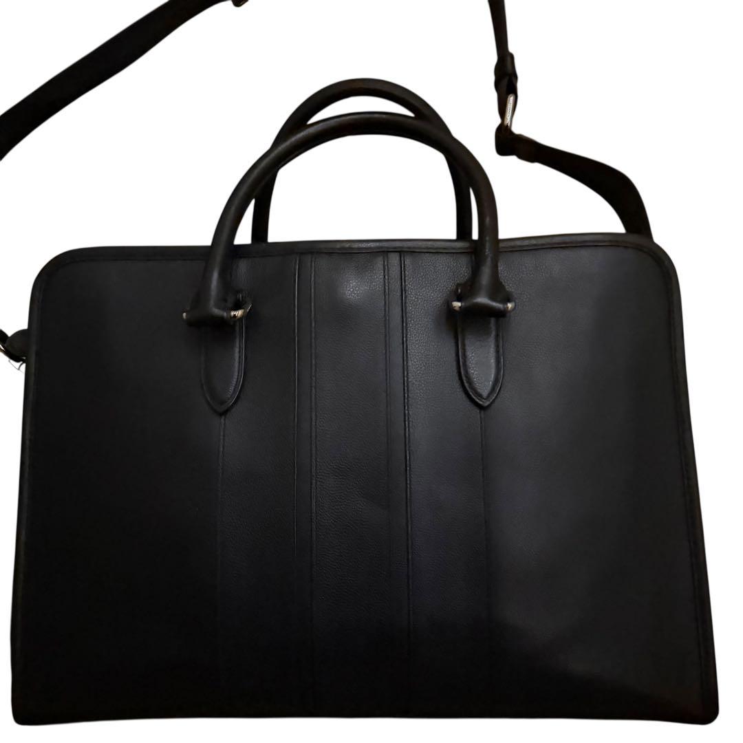 コーチ　ビジネスバッグ　2way ブリーフ　ブラック　レザー　ボンド　72309