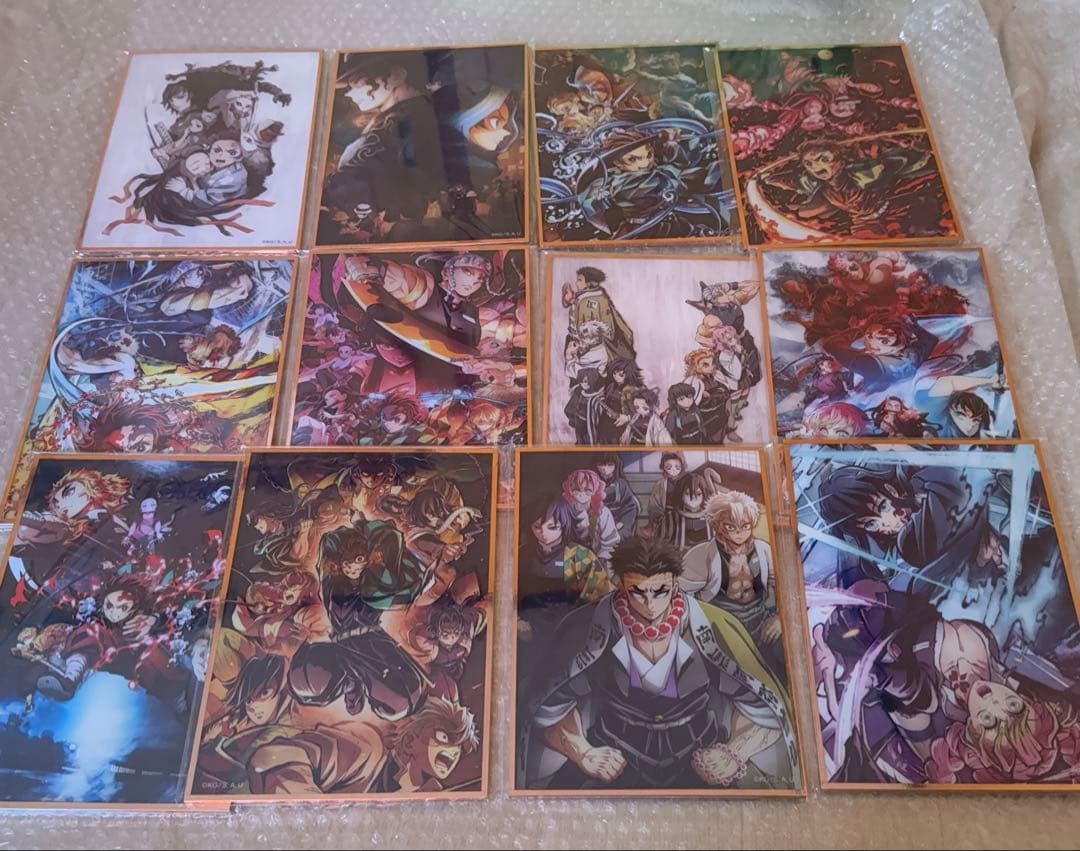 正規品　鬼滅の刃　キービジュアルアクリル色紙　映画　全１２種