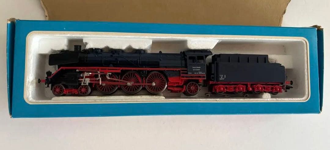 メルクリン HO スチールブルー　3097 蒸気機関車 完全稼動品　発煙装置