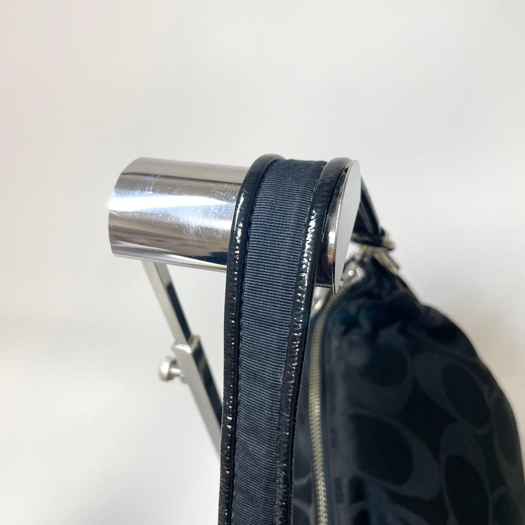 美品✨COACH ショルダーバッグ poppy 2way 大容量 黒 y2k