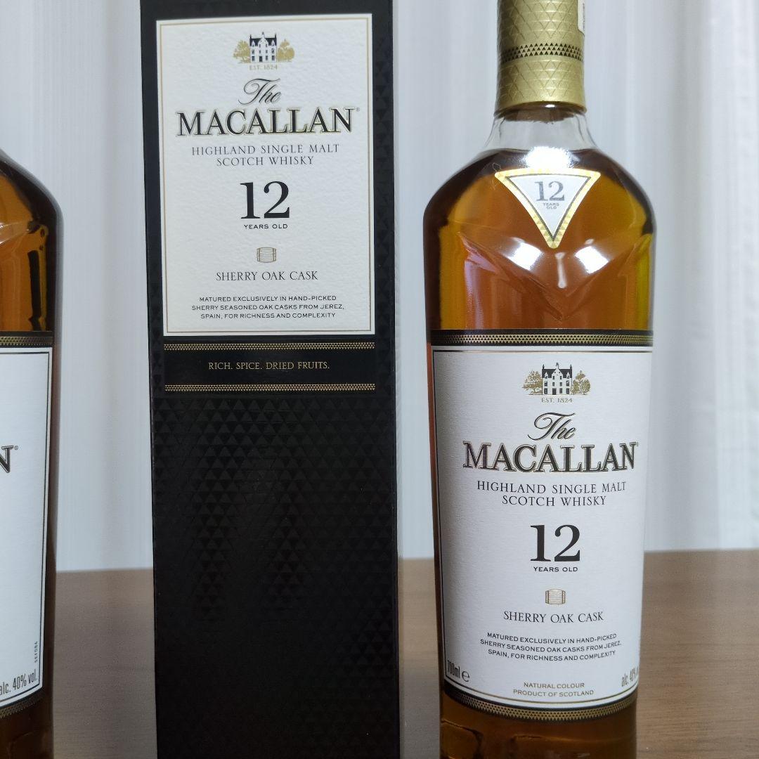 The Macallan 12年 シェリーオークカスク【2本】