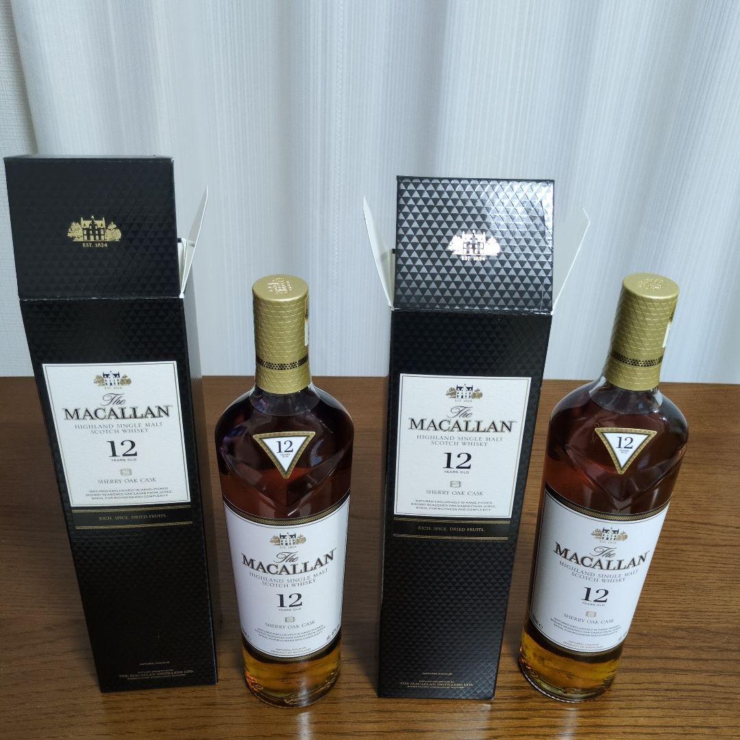 The Macallan 12年 シェリーオークカスク【2本】