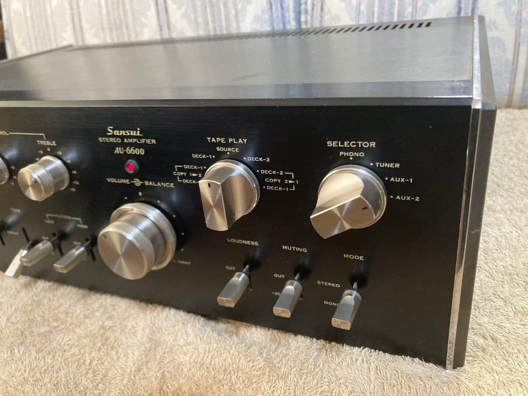 ★動作品!　SANSUI プリメインアンプ AU-6600