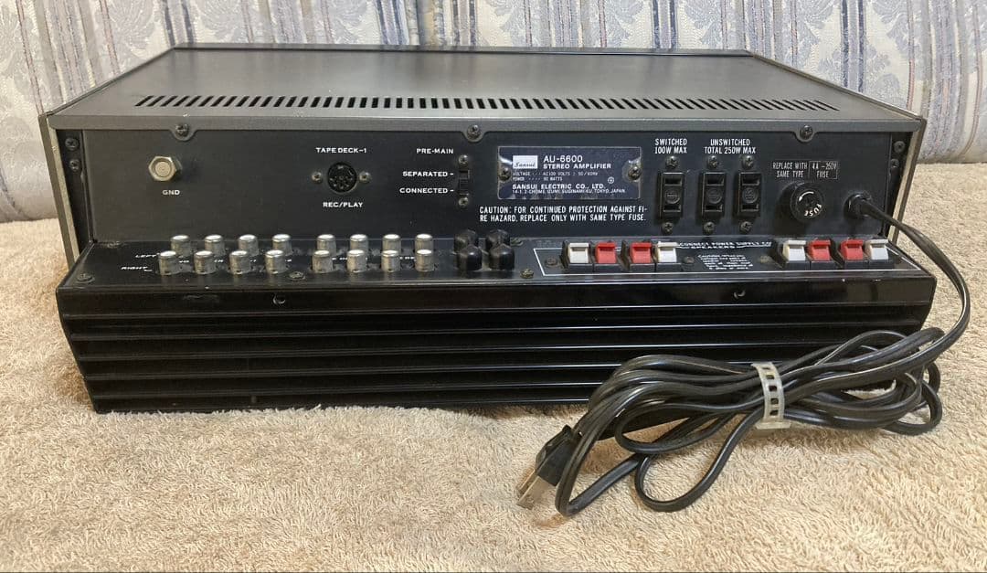 ★動作品!　SANSUI プリメインアンプ AU-6600