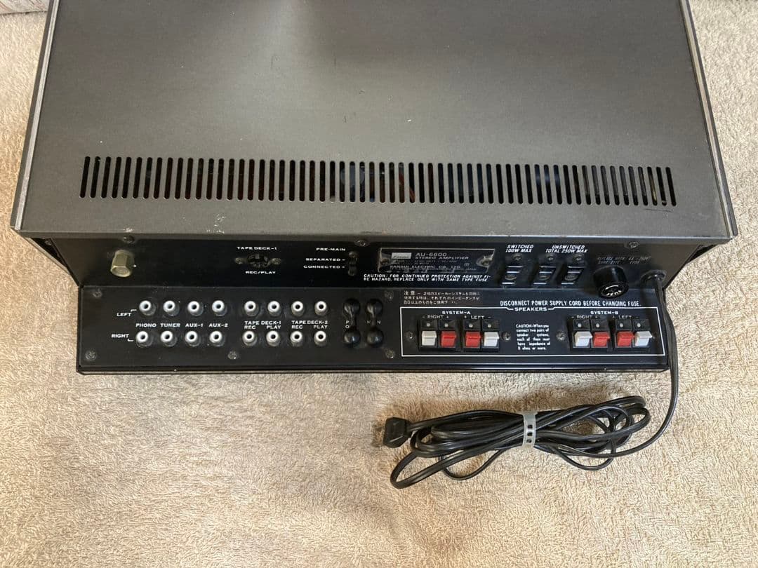 ★動作品!　SANSUI プリメインアンプ AU-6600