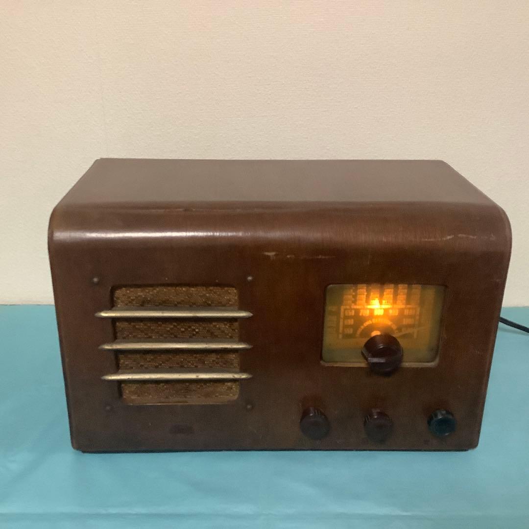 【赤犬】　シャープ　並四ラジオ　動作品　値下げ！