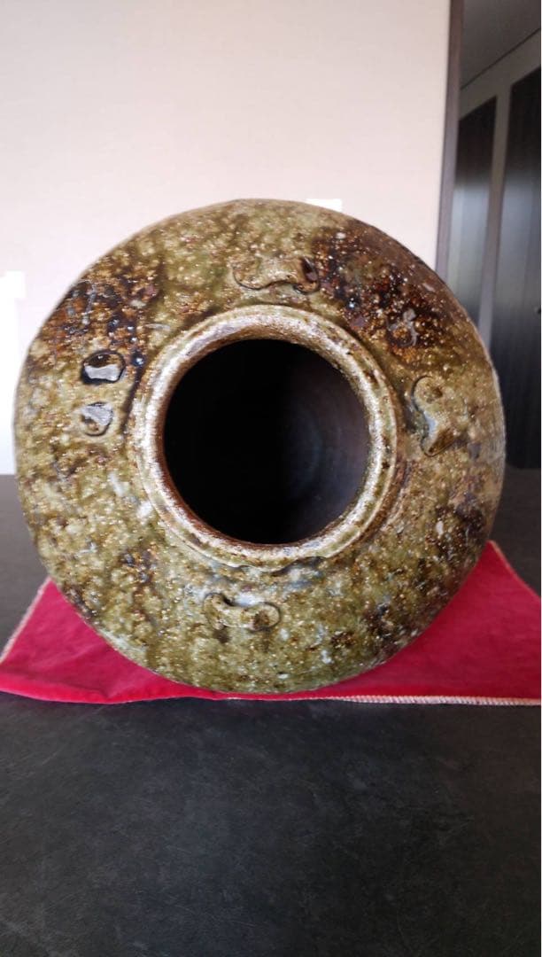 丹波焼 古丹波 六古窯 灰釉壺 四耳壺