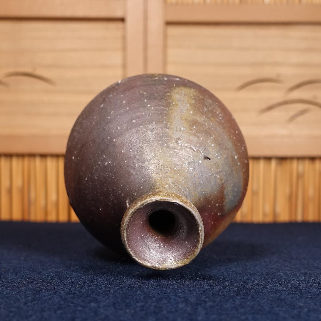 無形文化財 藤原楽山 備前徳利 共箱