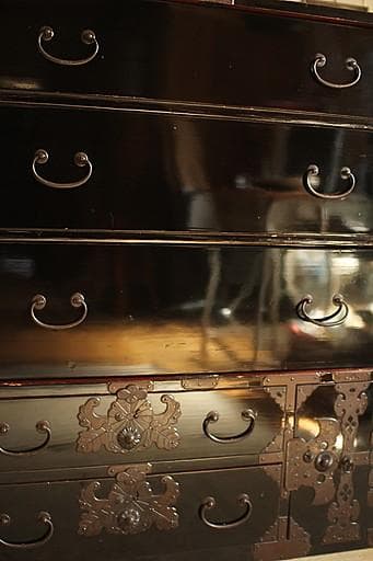 綺麗な庄内時代箪笥　5段　総桐材　タンス　収納　古家具　古民家　時代家具