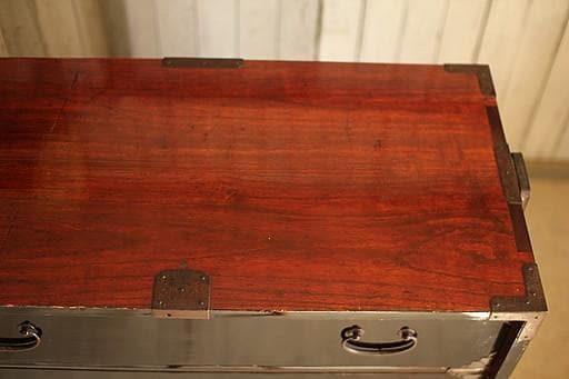 綺麗な庄内時代箪笥　5段　総桐材　タンス　収納　古家具　古民家　時代家具