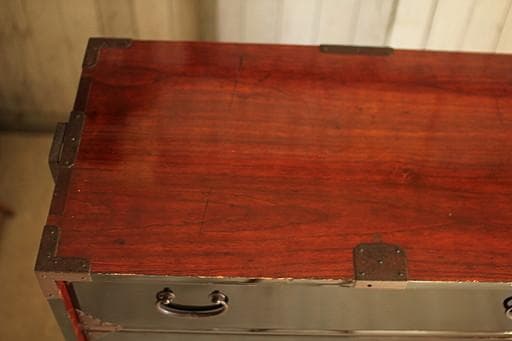 綺麗な庄内時代箪笥　5段　総桐材　タンス　収納　古家具　古民家　時代家具