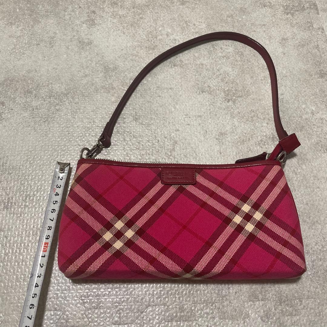 Burberry ブルーレーベル　ピンク チェック柄 ハンドバッグ