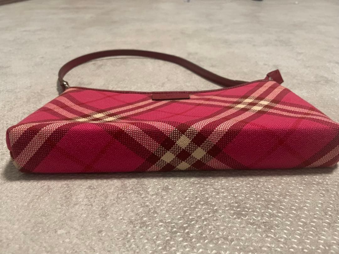 Burberry ブルーレーベル　ピンク チェック柄 ハンドバッグ