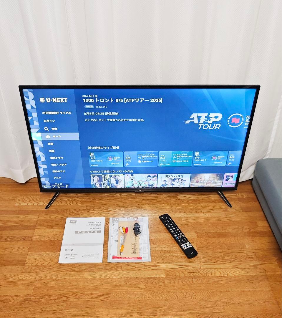 TCL Wi-Fiスマート液晶テレビ 40型　ネット動画／地上波等