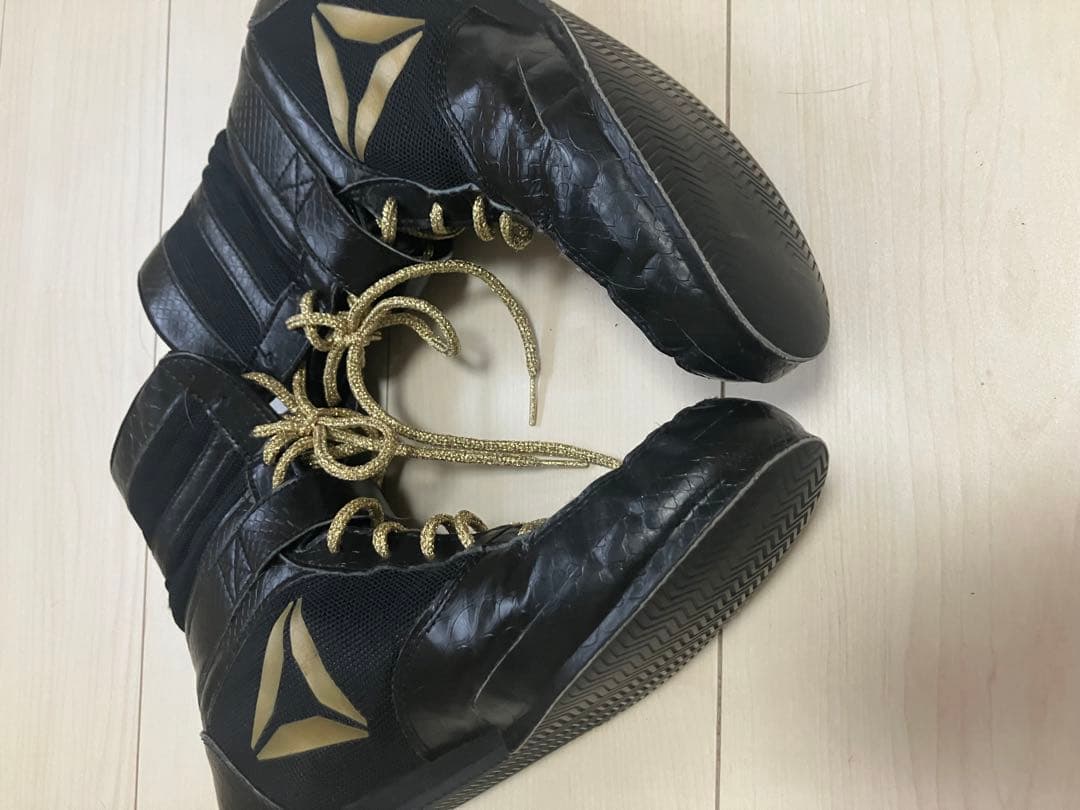 Reebok ボクシングシューズ ハイカット ブラック/ゴールド 27㎝