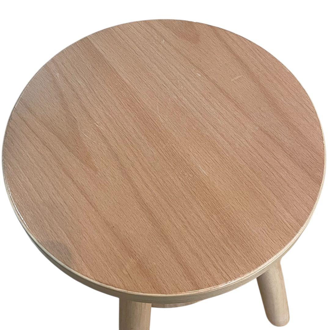 完売品　ideaco木製スツール 椅子 キッズチェア 学習チェア 天然木 北欧