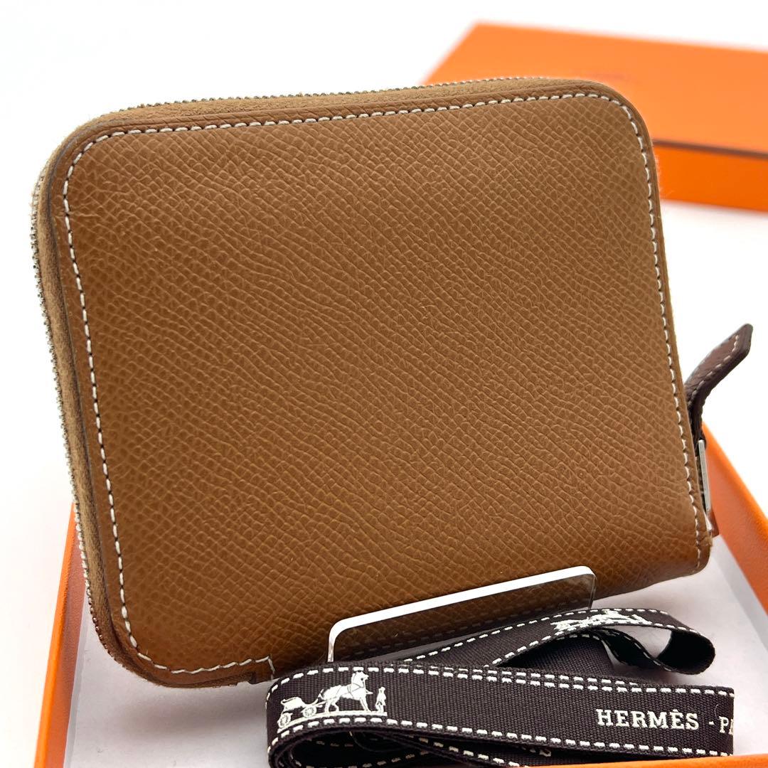 【希少・王者の虎】エルメス アザップ シルクイン コンパクト ゴールド