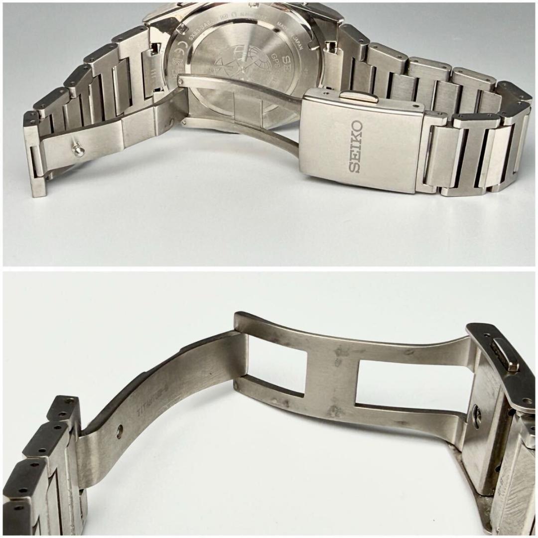 極美品 セイコー アストロン 腕時計 GPS ブルー文字盤 チタン JJ033