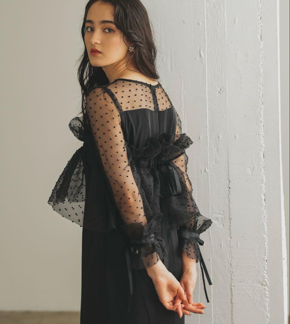 haremode メニーウェイラッフルケープドレス　オケージョン　結婚式　フリル