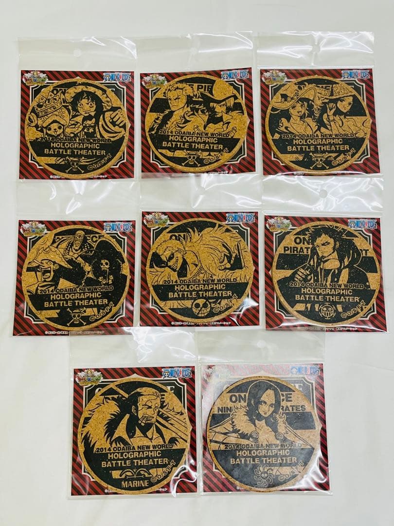 ワンピース 2014 お台場新大陸 限定 コルクコースター ハンコック ナミ