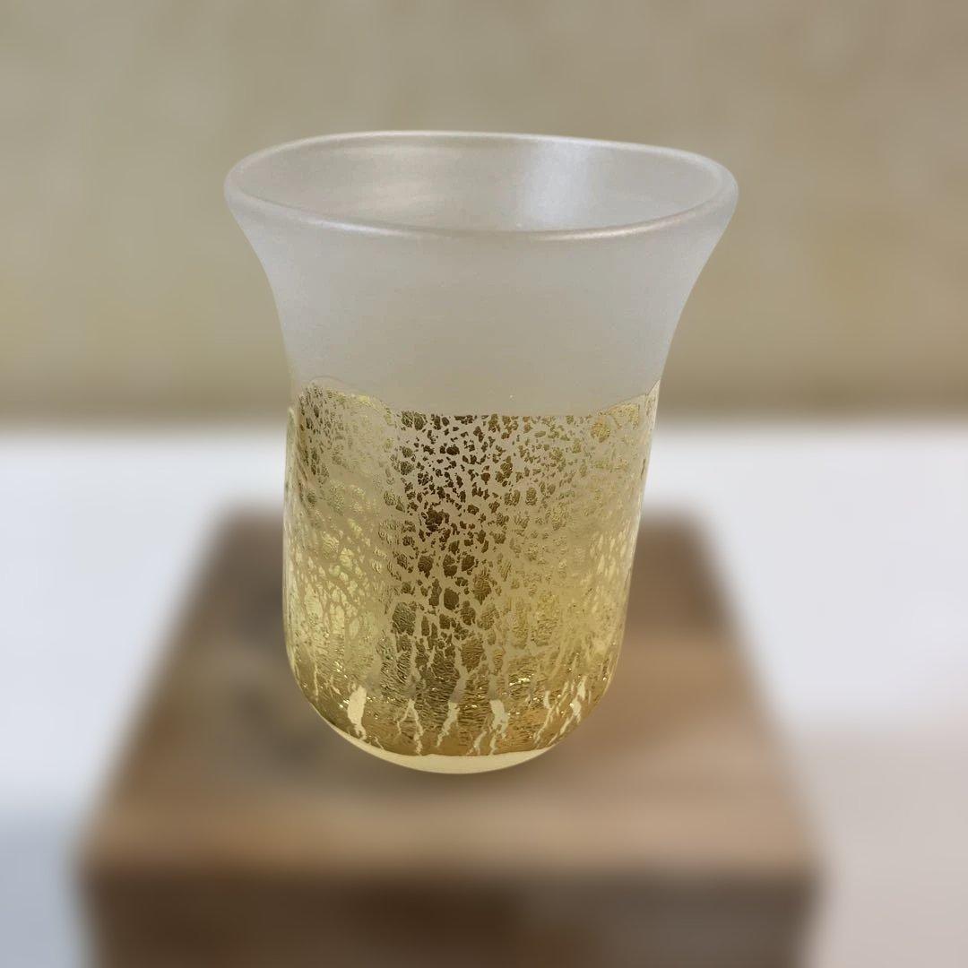 藤田喬平 手吹金彩ぐい呑み