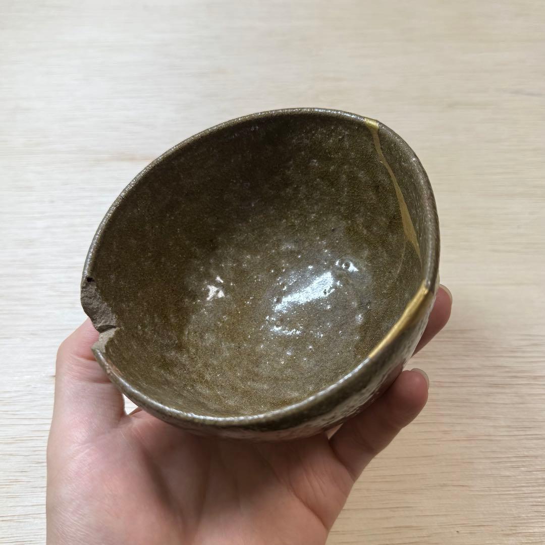 古唐津 青唐津 茶碗 陶片 桃山時代 江戸時代 金継ぎ 初期伊万里 古美術