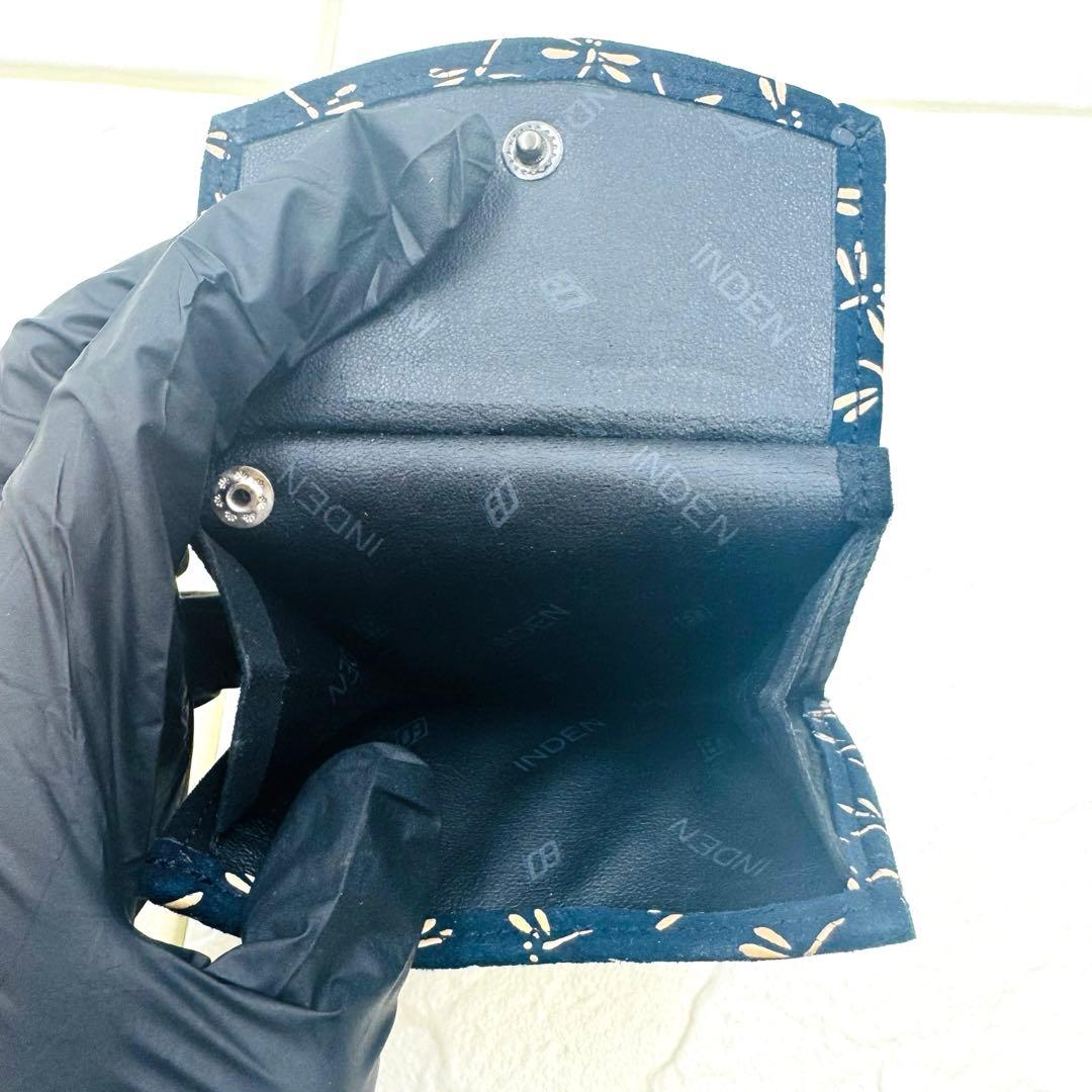 【超美品】✨印傳屋✨INDEN-YA❤️ バック ＆ 二つ折り財布　　とんぼ柄