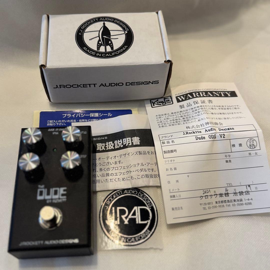 J.Rockett Dude OD5 V2 ギターエフェクター