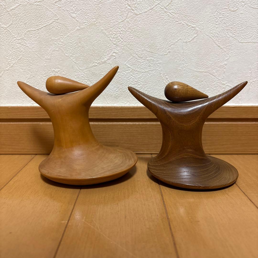 創作こけし　片瀬快平作品　2体組　KokeshiDoll