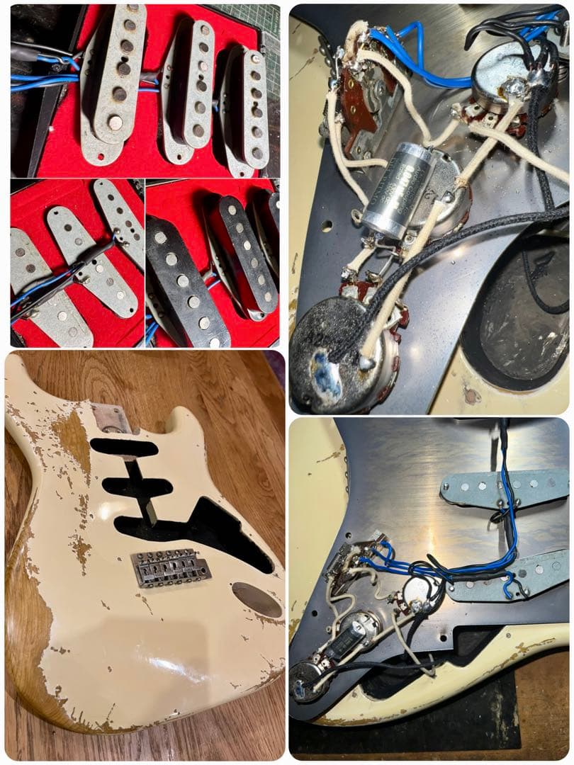 ハードレリック60sストラトキャスタータイプ 80sビンテージピックアップ