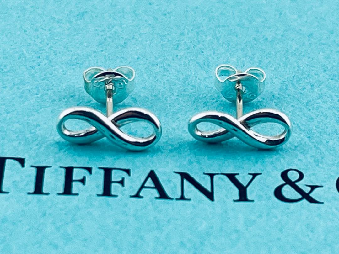 h959 美品　ティファニー　インフィニティ　ピアス　Ag 925 シルバー