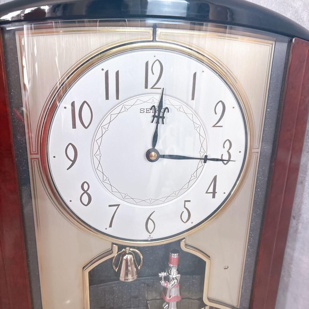 【未使用級】SEIKO 掛時計 ディスクドリーム RE532B からくり時計