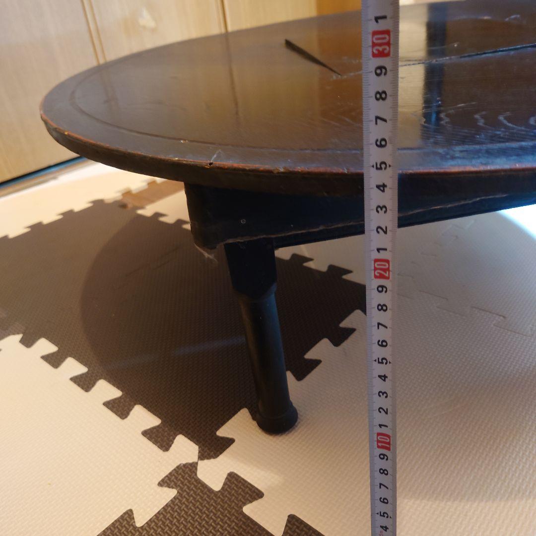 昭和20〜30年代　火鉢セット可能　折り畳み式囲炉裏ちゃぶ台