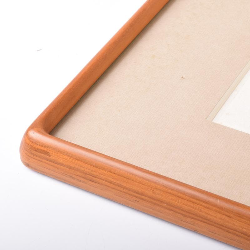 中国　工芸印刷　斉白石筆　水墨画　三餘図　額装　C　7431A