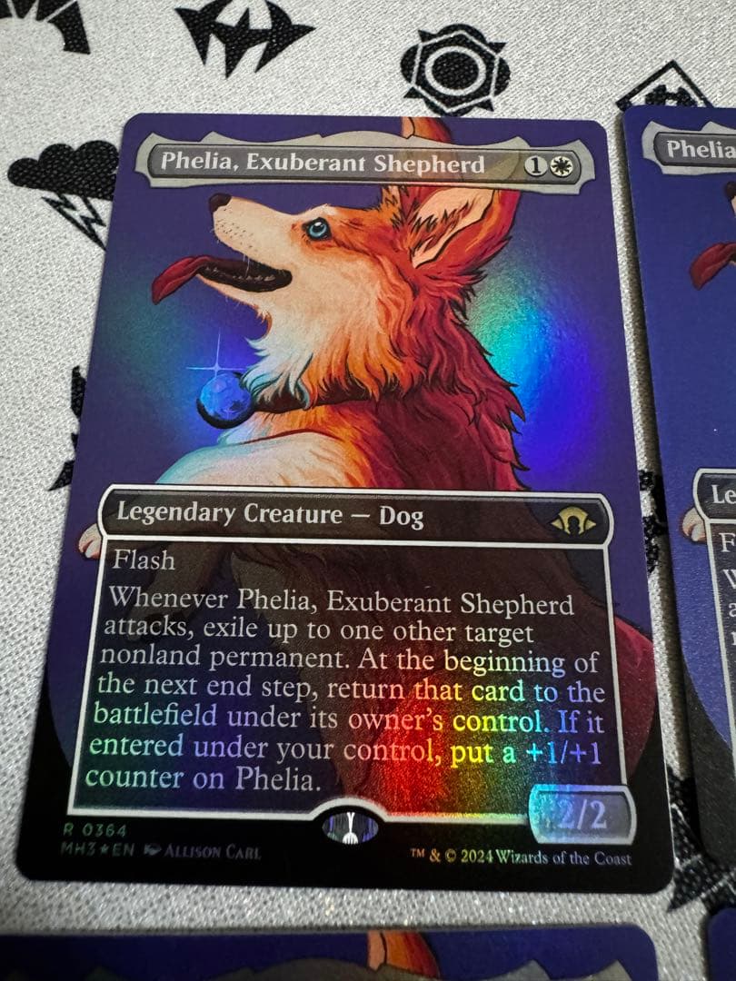 4枚セット 溌剌の牧羊犬、フィリア foil 英語