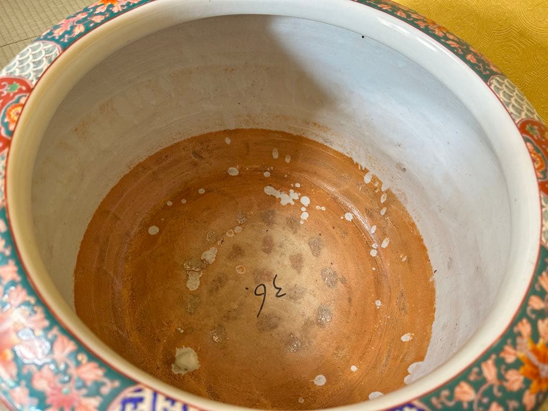 【極美品】龍と鳳凰 大型陶器火鉢　縁起物　美術品級