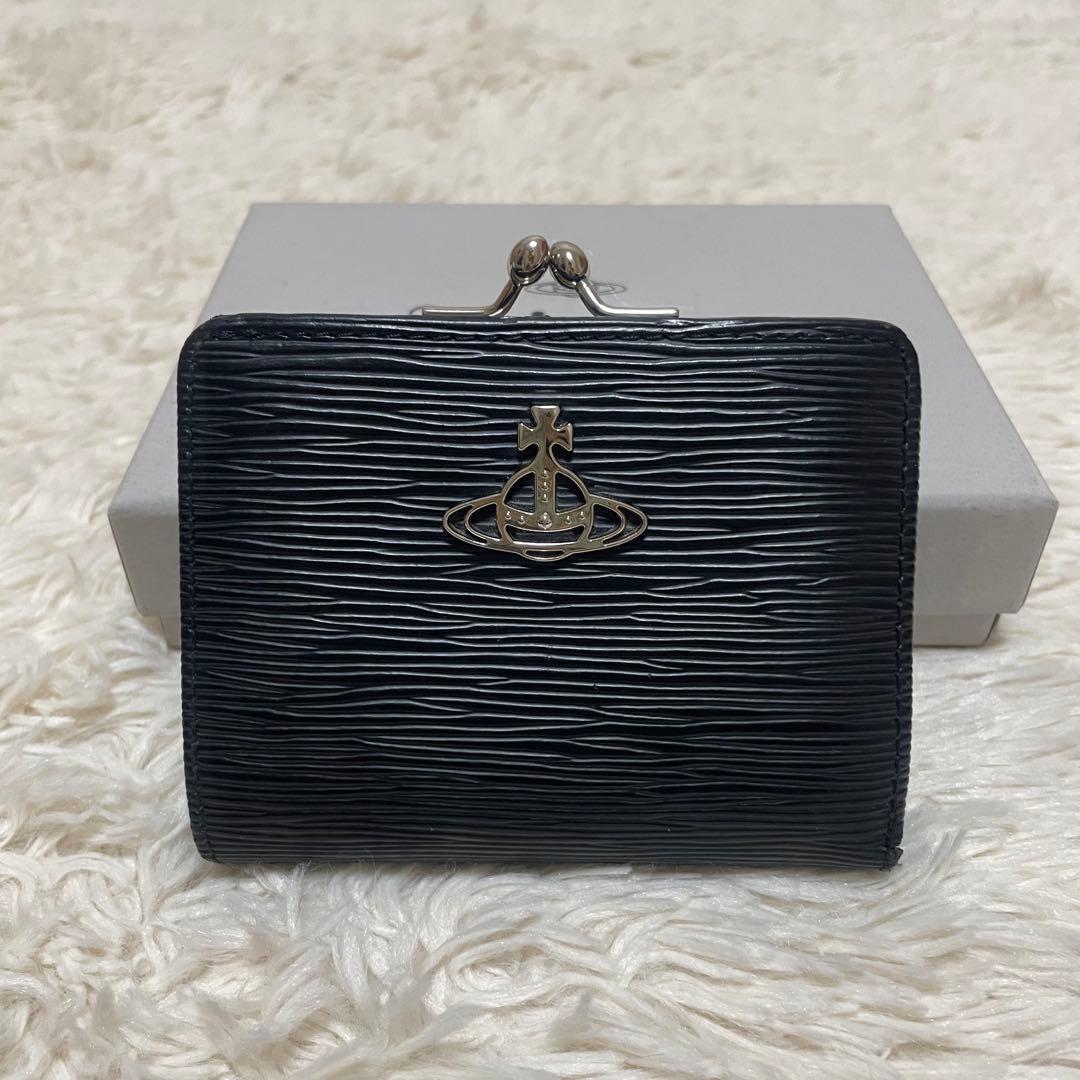 ヴィヴィアンウエストウッド 折り財布 がま口 レディース オーブ　グリーン　黒