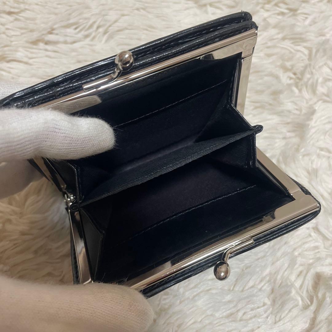 ヴィヴィアンウエストウッド 折り財布 がま口 レディース オーブ　グリーン　黒