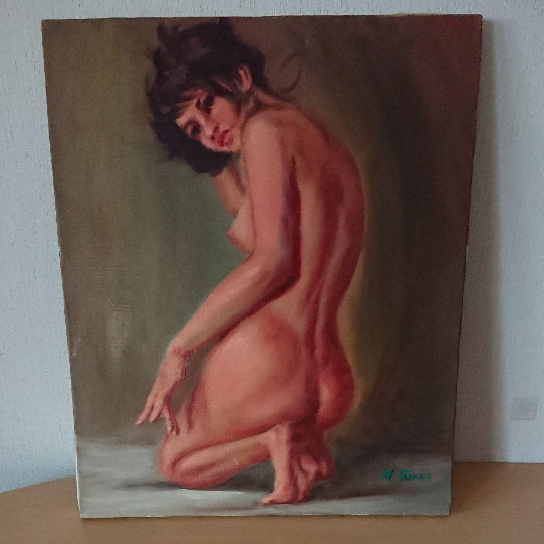 昭和レトロ 油絵「裸婦」