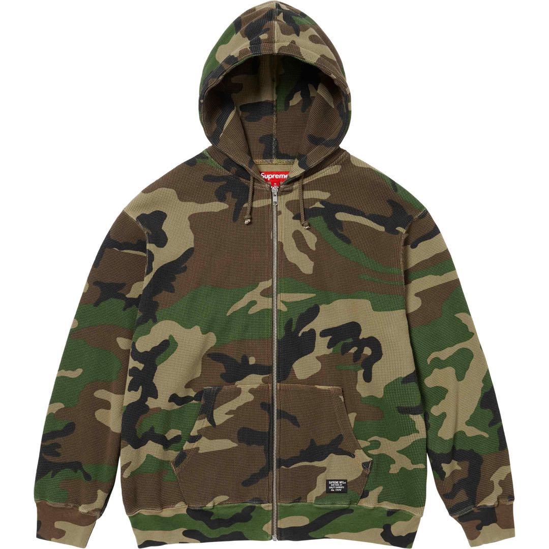 トップス supreme thermal zip hoodie